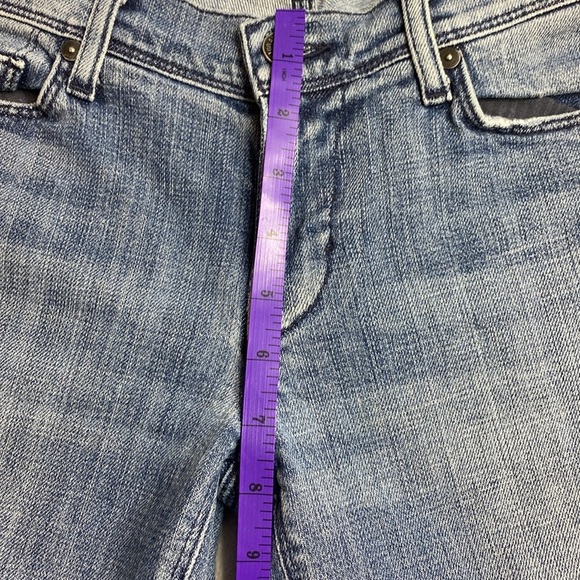 7 for all mankind cuffed capri blue Jeans size 28 - Picture 2 of 9